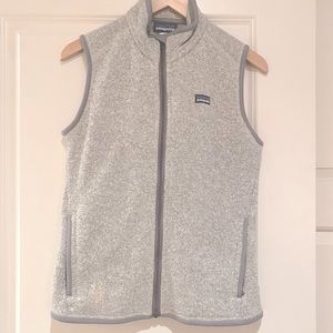 Womens Patagonia Better Sweater fleece vest size Med Heather Gray